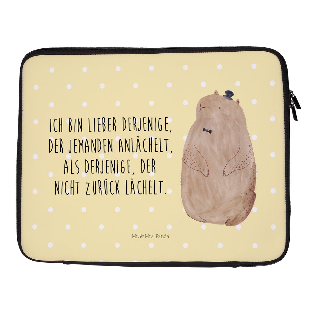 33 x 42 Notebook Tasche Murmeltier Notebook Tasche, Laptop, Computertasche, Tasche, Schutzhülle, süße Tiermotive, gute Laune, lustige Sprüche, Tiere, Murmeltier, Knigge, Fröhlichkeit, Freundlichkeit, Respekt, Anstand