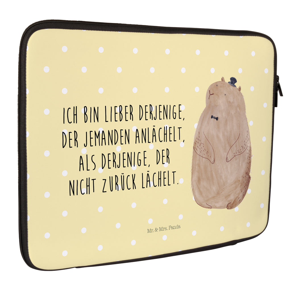 33 x 42 Notebook Tasche Murmeltier Notebook Tasche, Laptop, Computertasche, Tasche, Schutzhülle, süße Tiermotive, gute Laune, lustige Sprüche, Tiere, Murmeltier, Knigge, Fröhlichkeit, Freundlichkeit, Respekt, Anstand