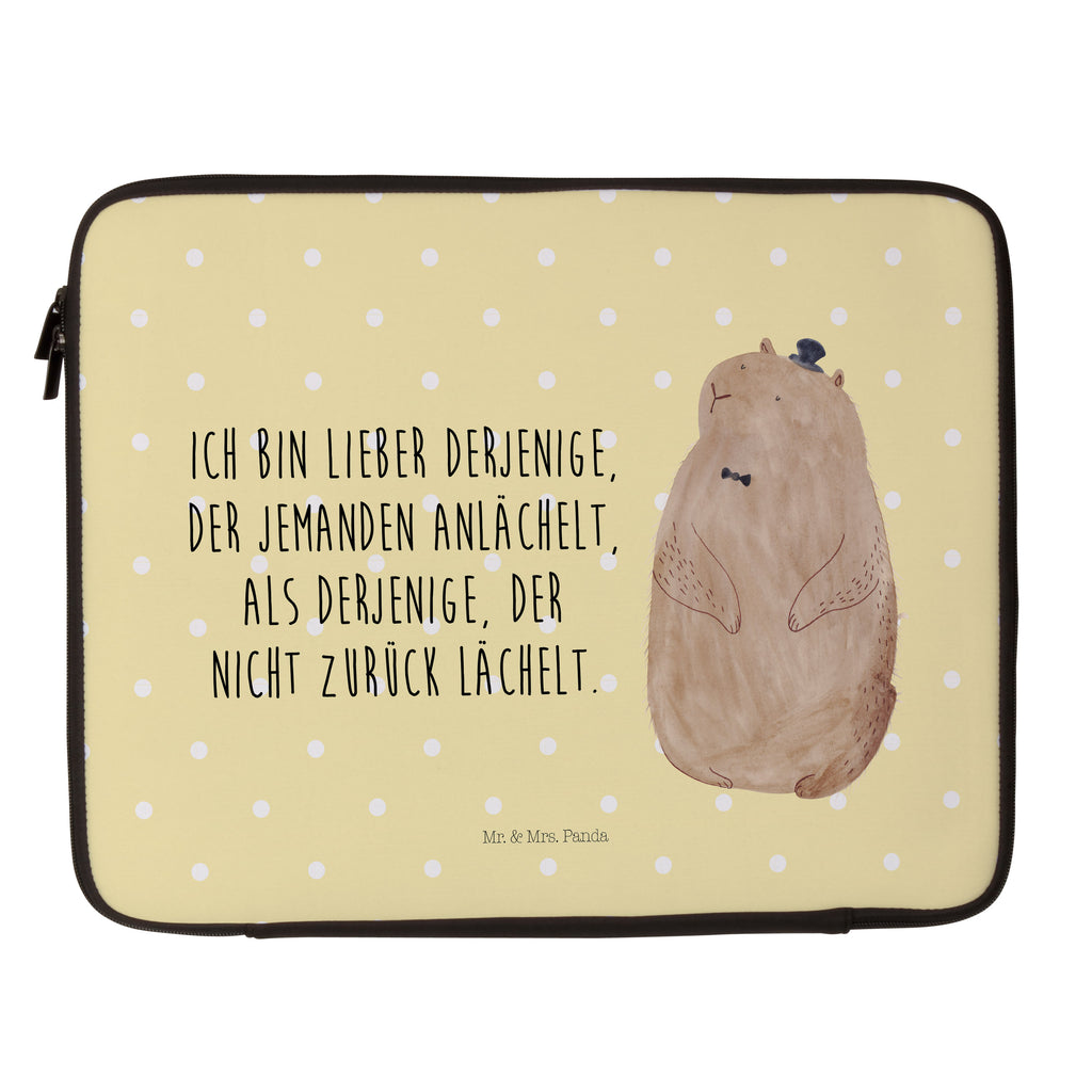 27 x 36 Notebook Tasche  Murmeltier Notebook Tasche, Laptop, Computertasche, Tasche, Damen, Schutzhülle, süße Tiermotive, gute Laune, lustige Sprüche, Tiere, Murmeltier, Knigge, Fröhlichkeit, Freundlichkeit, Respekt, Anstand
