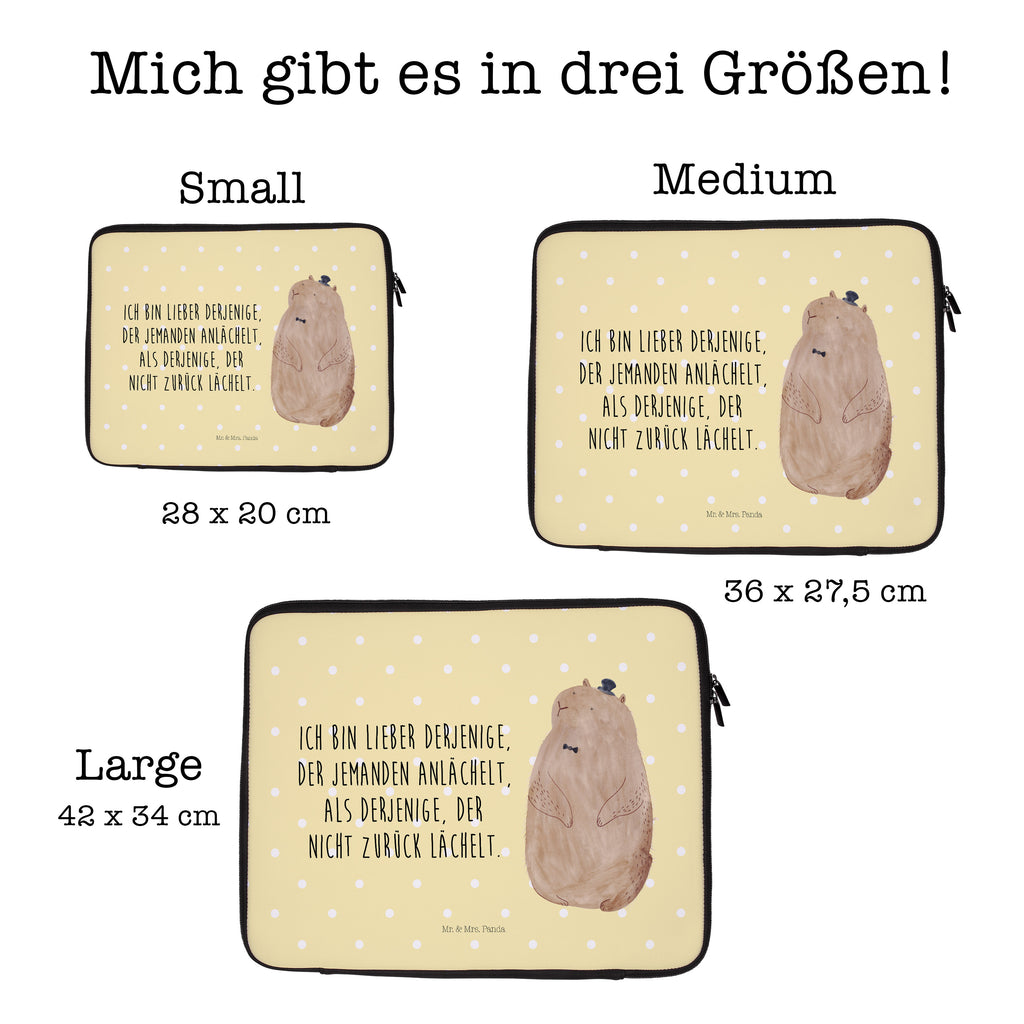 27 x 36 Notebook Tasche  Murmeltier Notebook Tasche, Laptop, Computertasche, Tasche, Damen, Schutzhülle, süße Tiermotive, gute Laune, lustige Sprüche, Tiere, Murmeltier, Knigge, Fröhlichkeit, Freundlichkeit, Respekt, Anstand
