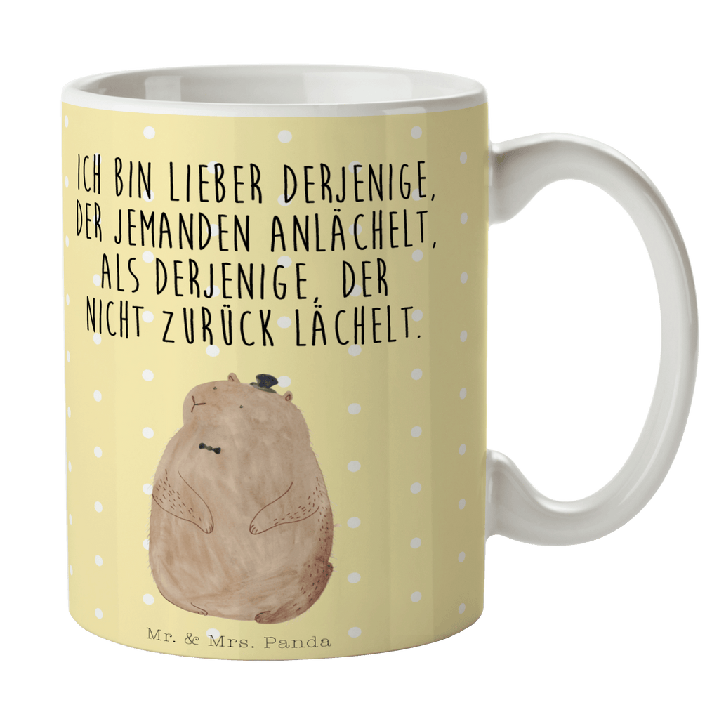 Tasse Murmeltier Murmeltier, Knigge, Fröhlichkeit, Freundlichkeit, Respekt, Anstand,  Becher, Kaffeetasse, Kaffeebecher, Tee, Frühstück, Büro  süße Tiermotive, gute Laune, lustige Sprüche, Tiere