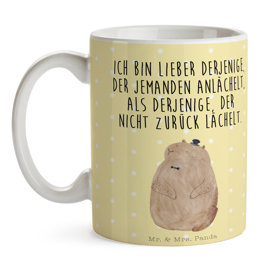Tasse Murmeltier Murmeltier, Knigge, Fröhlichkeit, Freundlichkeit, Respekt, Anstand,  Becher, Kaffeetasse, Kaffeebecher, Tee, Frühstück, Büro  süße Tiermotive, gute Laune, lustige Sprüche, Tiere