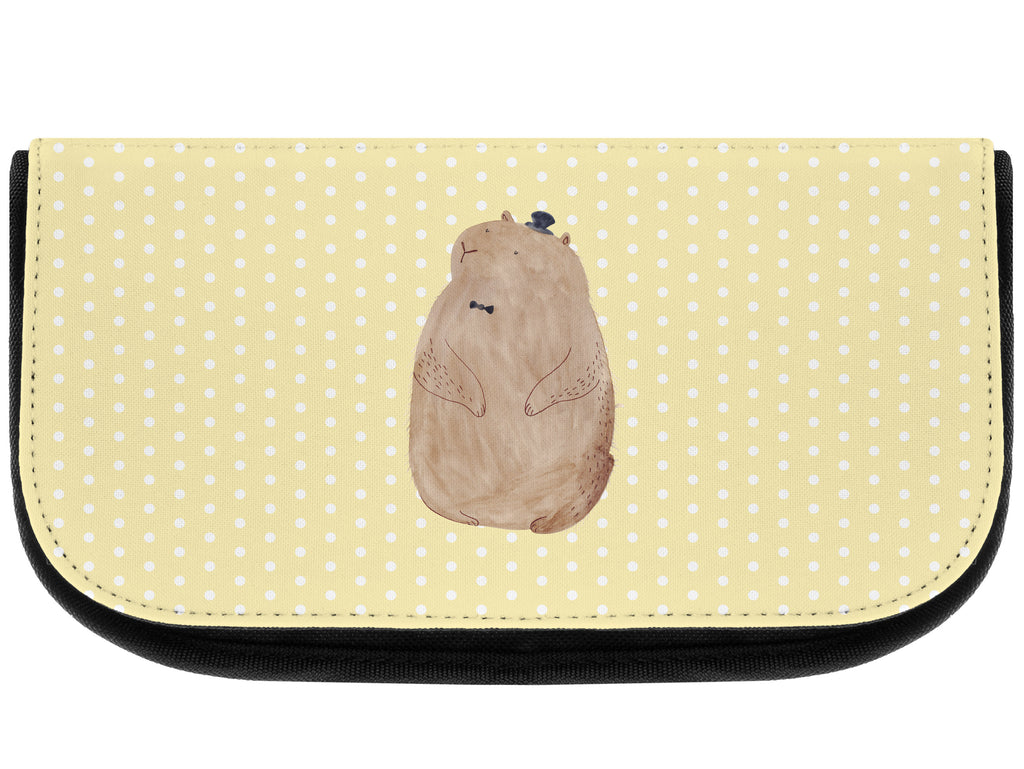 Kosmetiktasche Murmeltier Kosmetikbeutel, Kulturtasche, Kulturbeutel, Schminktasche, Make-Up Tasche, Tiermotive, Gute Laune, lustige Sprüche, Tiere, Murmeltier, Knigge, Fröhlichkeit, Freundlichkeit, Respekt, Anstand