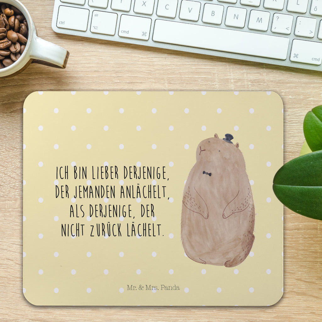 Mauspad Murmeltier Mousepad, Computer zubehör, Büroausstattung, PC Zubehör, Arbeitszimmer, Mauspad, Einzigartiges Mauspad, Designer Mauspad, Tiermotive, Gute Laune, lustige Sprüche, Tiere, Murmeltier, Knigge, Fröhlichkeit, Freundlichkeit, Respekt, Anstand
