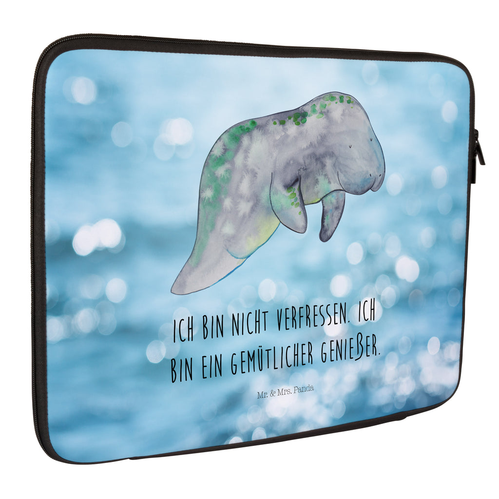 27 x 36 Notebook Tasche  Seekuh chillt Notebook Tasche, Laptop, Computertasche, Tasche, Damen, Schutzhülle, Meerestiere, Meer, Urlaub, Seekuh, Seekühe, Diät, Abnehmen, Zucker, Diätwahn, Essen, Süßigkeiten