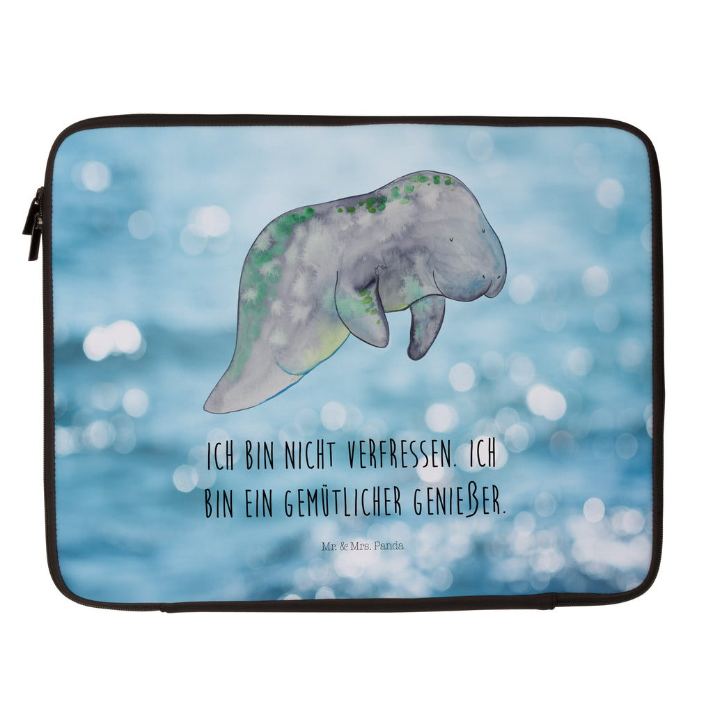 27 x 36 Notebook Tasche  Seekuh chillt Notebook Tasche, Laptop, Computertasche, Tasche, Damen, Schutzhülle, Meerestiere, Meer, Urlaub, Seekuh, Seekühe, Diät, Abnehmen, Zucker, Diätwahn, Essen, Süßigkeiten