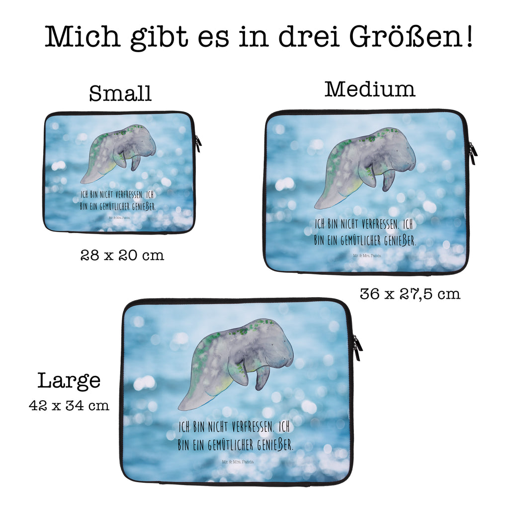 27 x 36 Notebook Tasche  Seekuh chillt Notebook Tasche, Laptop, Computertasche, Tasche, Damen, Schutzhülle, Meerestiere, Meer, Urlaub, Seekuh, Seekühe, Diät, Abnehmen, Zucker, Diätwahn, Essen, Süßigkeiten