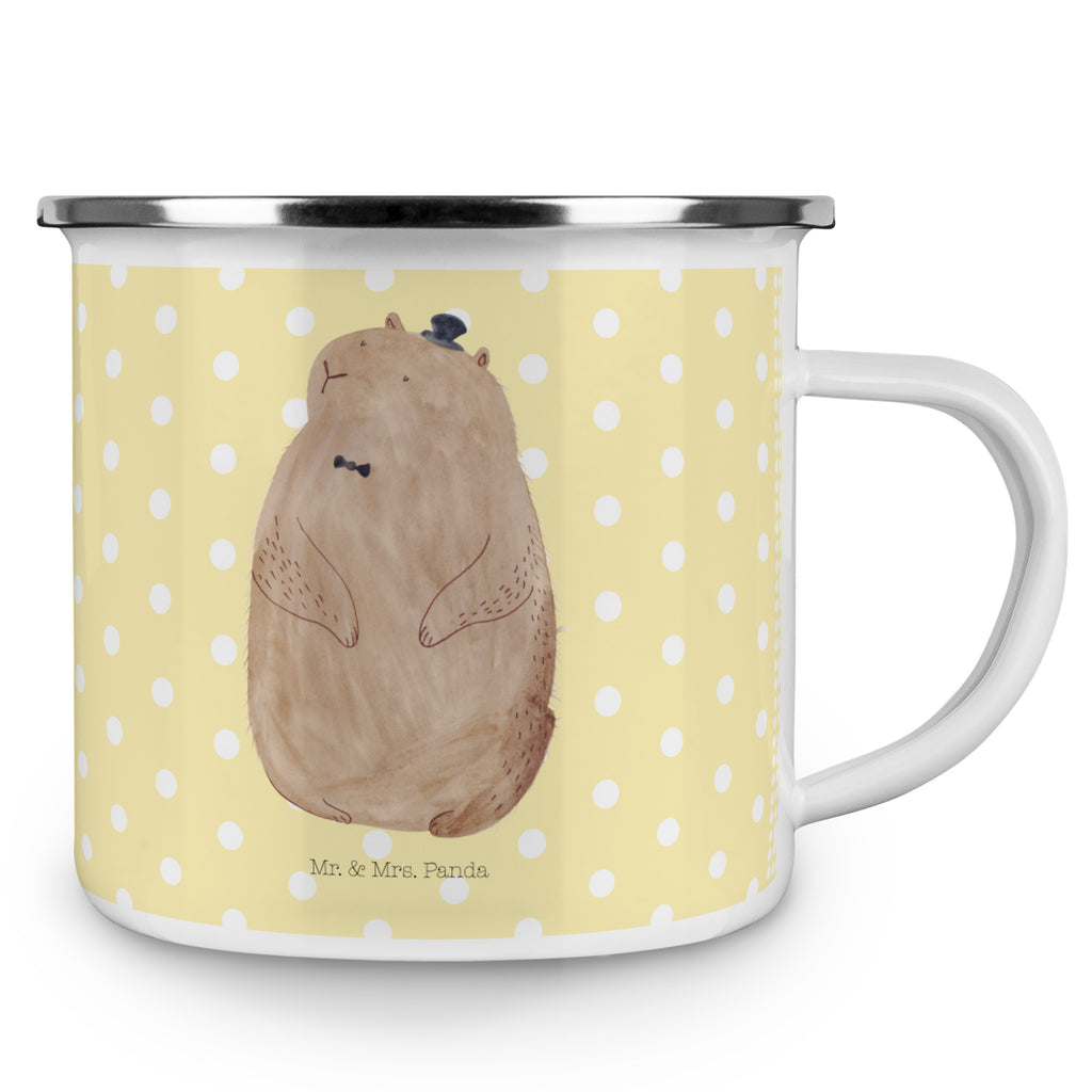 Camping Emaille Tasse Murmeltier Campingtasse, Trinkbecher, Metalltasse, Outdoor Tasse, Emaille Trinkbecher, Blechtasse Outdoor, Emaille Campingbecher, Edelstahl Trinkbecher, Metalltasse für Camping, Kaffee Blechtasse, Camping Tasse Metall, Tiermotive, Gute Laune, lustige Sprüche, Tiere, Murmeltier, Knigge, Fröhlichkeit, Freundlichkeit, Respekt, Anstand