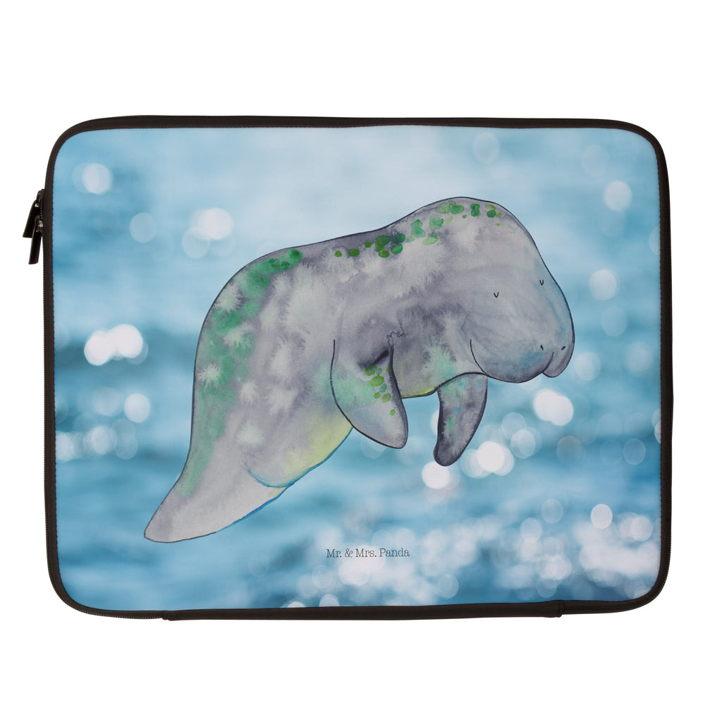 27 x 36 Notebook Tasche  Seekuh chillt Notebook Tasche, Laptop, Computertasche, Tasche, Damen, Schutzhülle, Meerestiere, Meer, Urlaub, Seekuh, Seekühe, Diät, Abnehmen, Zucker, Diätwahn, Essen, Süßigkeiten