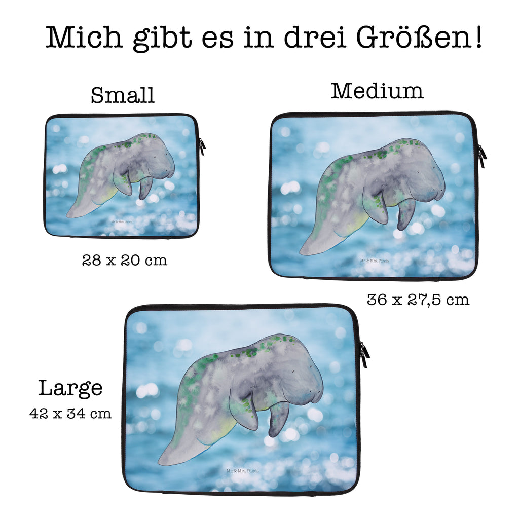 27 x 36 Notebook Tasche  Seekuh chillt Notebook Tasche, Laptop, Computertasche, Tasche, Damen, Schutzhülle, Meerestiere, Meer, Urlaub, Seekuh, Seekühe, Diät, Abnehmen, Zucker, Diätwahn, Essen, Süßigkeiten