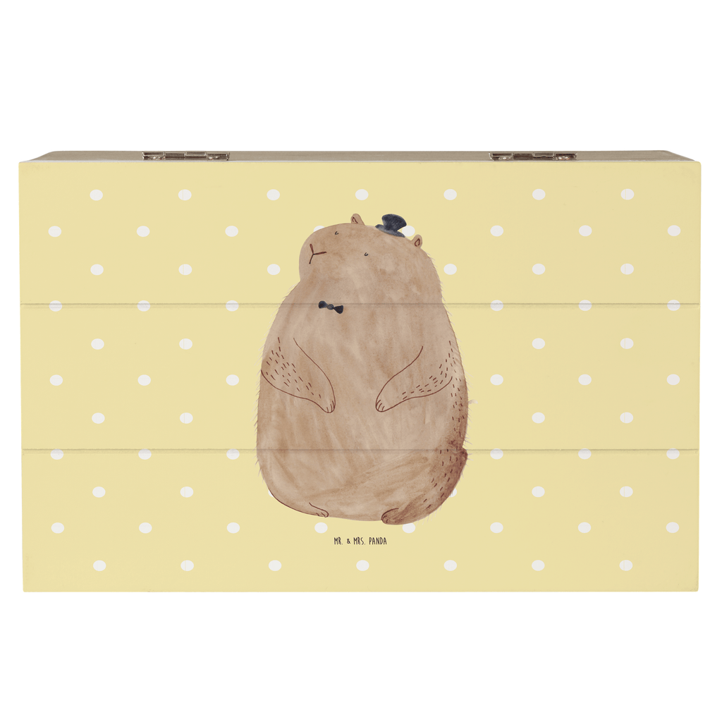 Holzkiste Murmeltier Holzkiste, Kiste, Schatzkiste, Truhe, Schatulle, XXL, Erinnerungsbox, Erinnerungskiste, Dekokiste, Aufbewahrungsbox, Tiermotive, Gute Laune, lustige Sprüche, Tiere, Murmeltier, Knigge, Fröhlichkeit, Freundlichkeit, Respekt, Anstand