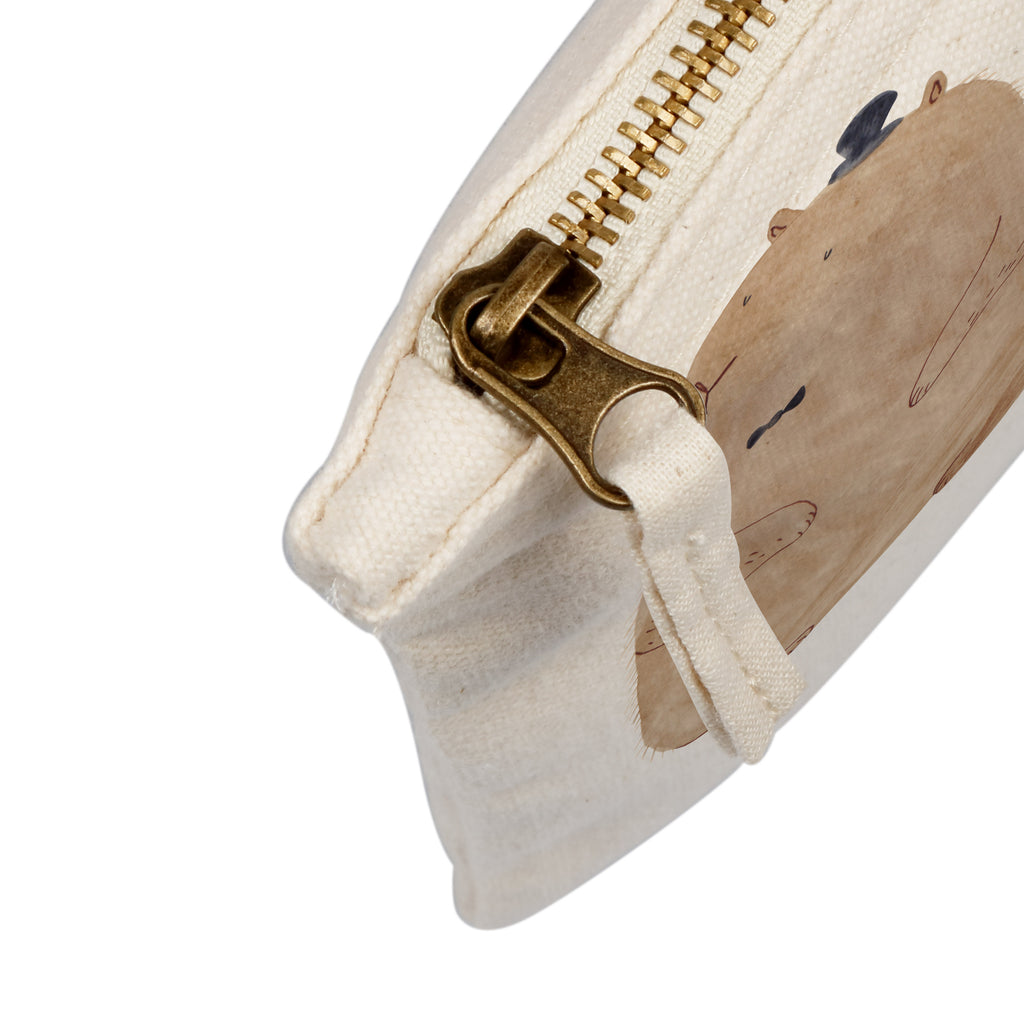 Schminktasche Murmeltier Schminktasche, Kosmetiktasche, Kosmetikbeutel, Stiftemäppchen, Etui, Federmappe, Makeup, XXL, Schminketui, Kosmetiketui, Schlamperetui, Tiermotive, Gute Laune, lustige Sprüche, Tiere, Murmeltier, Knigge, Fröhlichkeit, Freundlichkeit, Respekt, Anstand