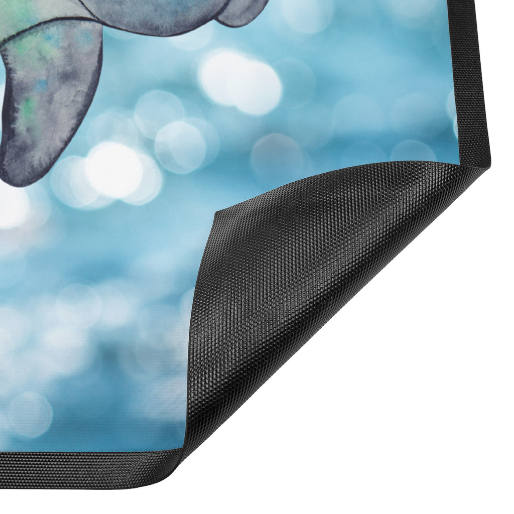 Fußmatte Seekuh chillt Seekuh, Seekühe, Diät, Abnehmen, Zucker, Diätwahn, Essen, Süßigkeiten Türvorleger, Schmutzmatte, Fußabtreter, Matte, Schmutzfänger, Fußabstreifer, Schmutzfangmatte, Türmatte, Motivfußmatte,  Haustürmatte, Vorleger  Meerestiere, Meer, Urlaub