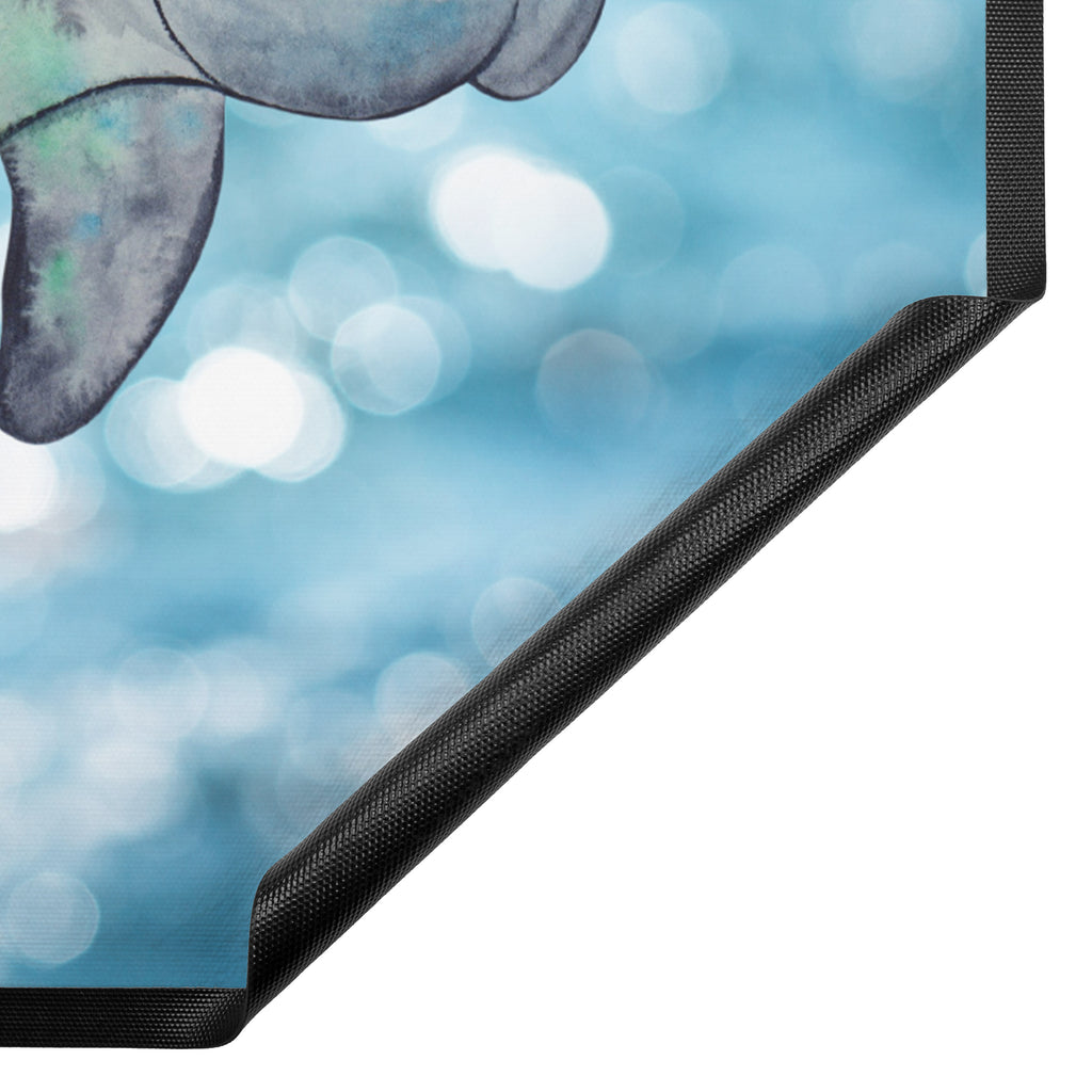 Fußmatte Seekuh chillt Seekuh, Seekühe, Diät, Abnehmen, Zucker, Diätwahn, Essen, Süßigkeiten Türvorleger, Schmutzmatte, Fußabtreter, Matte, Schmutzfänger, Fußabstreifer, Schmutzfangmatte, Türmatte, Motivfußmatte,  Haustürmatte, Vorleger  Meerestiere, Meer, Urlaub