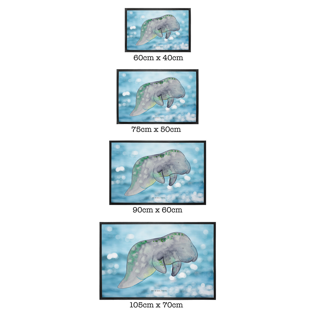 Fußmatte Seekuh chillt Seekuh, Seekühe, Diät, Abnehmen, Zucker, Diätwahn, Essen, Süßigkeiten Türvorleger, Schmutzmatte, Fußabtreter, Matte, Schmutzfänger, Fußabstreifer, Schmutzfangmatte, Türmatte, Motivfußmatte,  Haustürmatte, Vorleger  Meerestiere, Meer, Urlaub
