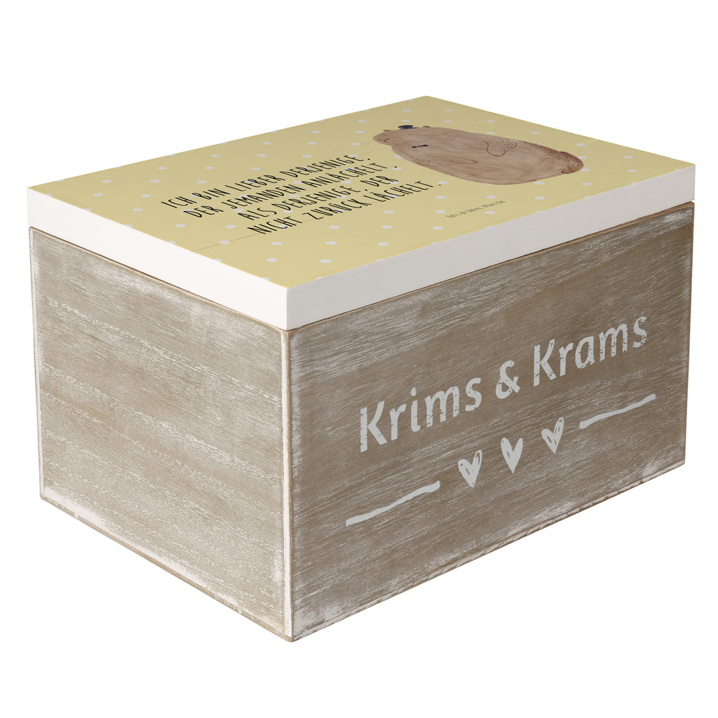 Holzkiste Murmeltier Holzkiste, Kiste, Schatzkiste, Truhe, Schatulle, XXL, Erinnerungsbox, Erinnerungskiste, Dekokiste, Aufbewahrungsbox, Tiermotive, Gute Laune, lustige Sprüche, Tiere, Murmeltier, Knigge, Fröhlichkeit, Freundlichkeit, Respekt, Anstand