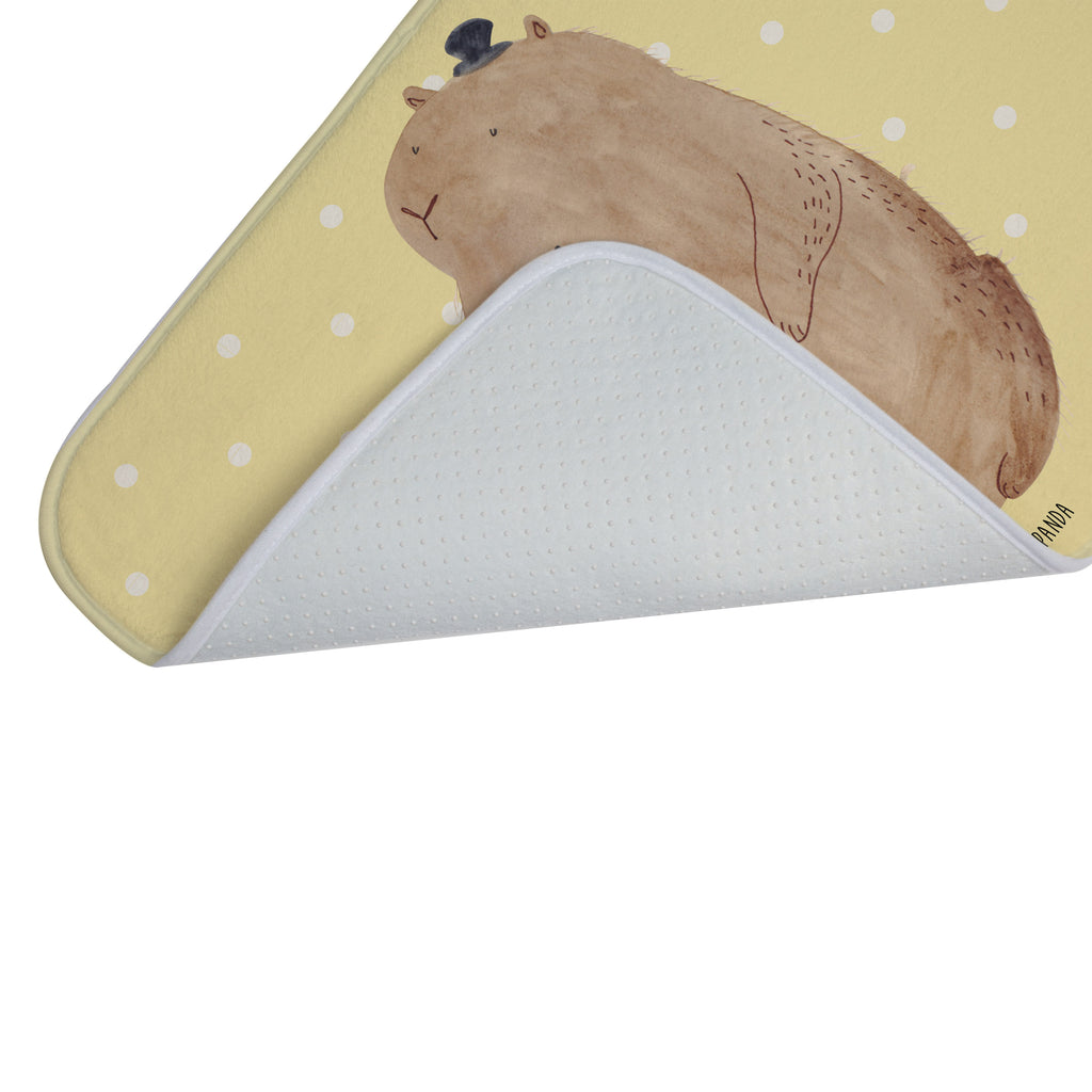 Badvorleger Murmeltier Badematte, Badteppich, Duschvorleger, Badezimmerteppich, Badezimmermatte, Badvorleger, Duschmatte, Duschteppich, Tiermotive, Gute Laune, lustige Sprüche, Tiere, Murmeltier, Knigge, Fröhlichkeit, Freundlichkeit, Respekt, Anstand