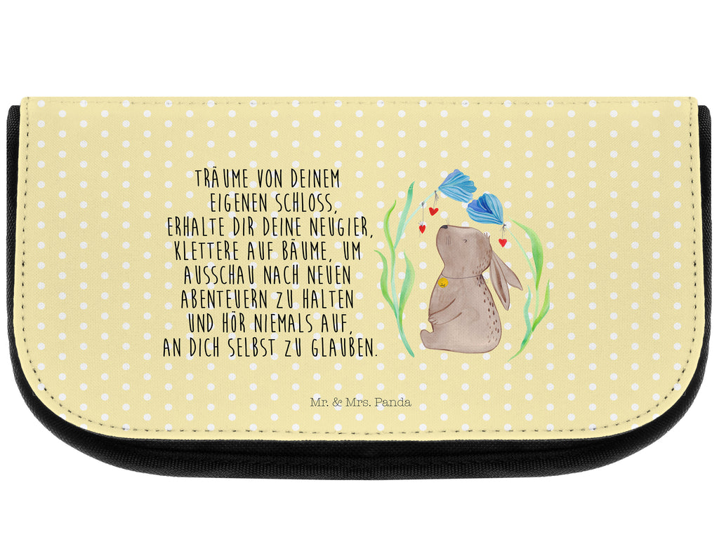 Kosmetiktasche Hase Blume Kosmetikbeutel, Kulturtasche, Kulturbeutel, Schminktasche, Make-Up Tasche, Ostern, Osterhase, Ostergeschenke, Osternest, Osterdeko, Geschenk zu Ostern, Hase, Kaninchen, Kind, Taufe, Taufgeschenk, Geburt, Schwangerschaft, erstes Kind, Kindergeburtstag, Geburtstag, Hoffnung, Träume