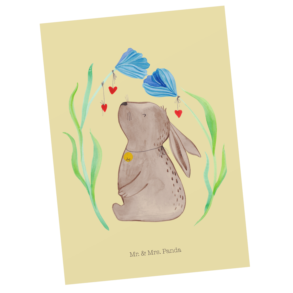 Postkarte Hase Blume Geschenkkarte, Grußkarte, Karte, Einladung, Ansichtskarte, Geburtstagskarte, Einladungskarte, Dankeskarte, Ostern, Osterhase, Ostergeschenke, Osternest, Osterdeko, Geschenk zu Ostern, Hase, Kaninchen, Kind, Taufe, Taufgeschenk, Geburt, Schwangerschaft, erstes Kind, Kindergeburtstag, Geburtstag, Hoffnung, Träume