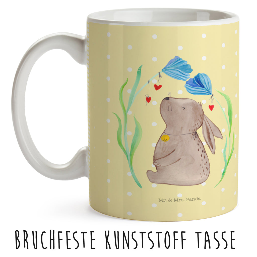 Kindertasse Hase Blume Kunststoff Tasse, Kindergarten, Tasse, Trinkbecher, Camping Becher, Kaffeetasse, Kunststoffbecher, Kindergartenbecher, Outdoorgeschirr, Kunststoffgeschirr, Reisebecher, Reisetasse, Kinderbecher, Ostern, Osterhase, Ostergeschenke, Osternest, Osterdeko, Geschenk zu Ostern, Hase, Kaninchen, Kind, Taufe, Taufgeschenk, Geburt, Schwangerschaft, erstes Kind, Kindergeburtstag, Geburtstag, Hoffnung, Träume