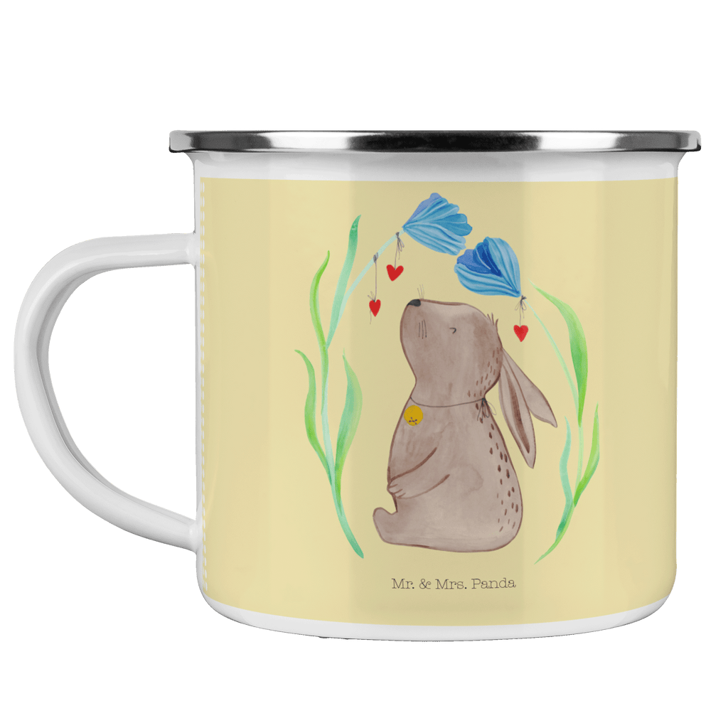 Camping Emaille Tasse Hase Blume Campingtasse, Trinkbecher, Metalltasse, Outdoor Tasse, Emaille Trinkbecher, Blechtasse Outdoor, Emaille Campingbecher, Edelstahl Trinkbecher, Metalltasse für Camping, Kaffee Blechtasse, Camping Tasse Metall, Ostern, Osterhase, Ostergeschenke, Osternest, Osterdeko, Geschenk zu Ostern, Hase, Kaninchen, Kind, Taufe, Taufgeschenk, Geburt, Schwangerschaft, erstes Kind, Kindergeburtstag, Geburtstag, Hoffnung, Träume