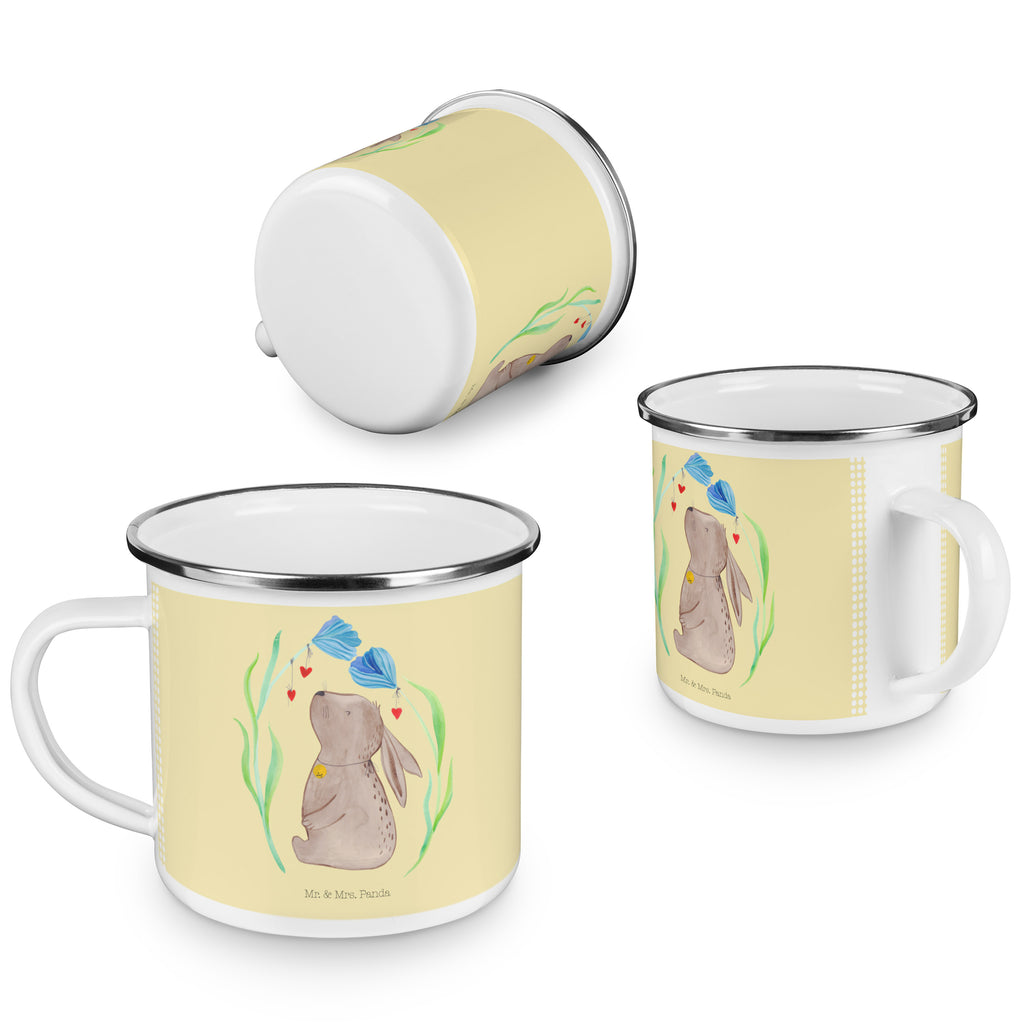 Camping Emaille Tasse Hase Blume Campingtasse, Trinkbecher, Metalltasse, Outdoor Tasse, Emaille Trinkbecher, Blechtasse Outdoor, Emaille Campingbecher, Edelstahl Trinkbecher, Metalltasse für Camping, Kaffee Blechtasse, Camping Tasse Metall, Ostern, Osterhase, Ostergeschenke, Osternest, Osterdeko, Geschenk zu Ostern, Hase, Kaninchen, Kind, Taufe, Taufgeschenk, Geburt, Schwangerschaft, erstes Kind, Kindergeburtstag, Geburtstag, Hoffnung, Träume