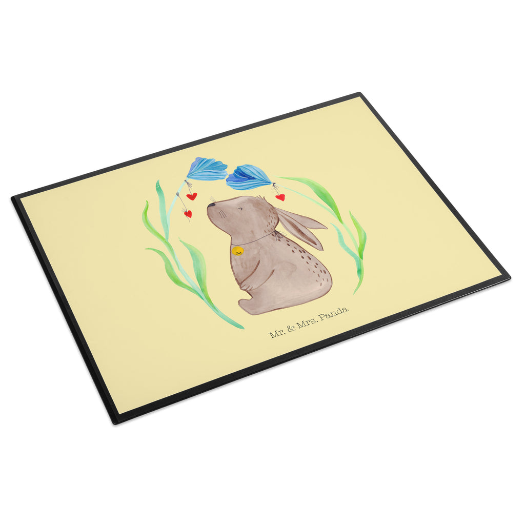 Schreibtischunterlage Hase Blume Schreibunterlage, Schreibtischauflage, Bürobedarf, Büroartikel, Schreibwaren, Schreibtisch Unterlagen, Schreibtischunterlage Groß, Ostern, Osterhase, Ostergeschenke, Osternest, Osterdeko, Geschenk zu Ostern, Hase, Kaninchen, Kind, Taufe, Taufgeschenk, Geburt, Schwangerschaft, erstes Kind, Kindergeburtstag, Geburtstag, Hoffnung, Träume