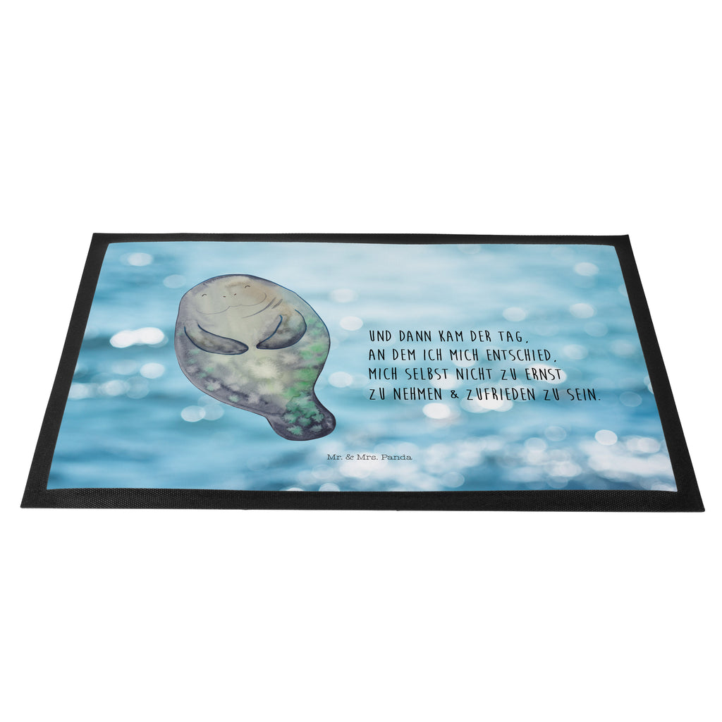 Fußmatte Seekuh happy Seekuh, Seekühe, Selbstliebe, Respekt, Neuanfang, Neustart, Achtsamkeit, Zufrieden, Liebeskummer, Freundin	 Türvorleger, Schmutzmatte, Fußabtreter, Matte, Schmutzfänger, Fußabstreifer, Schmutzfangmatte, Türmatte, Motivfußmatte,  Haustürmatte, Vorleger  Meerestiere, Meer, Urlaub