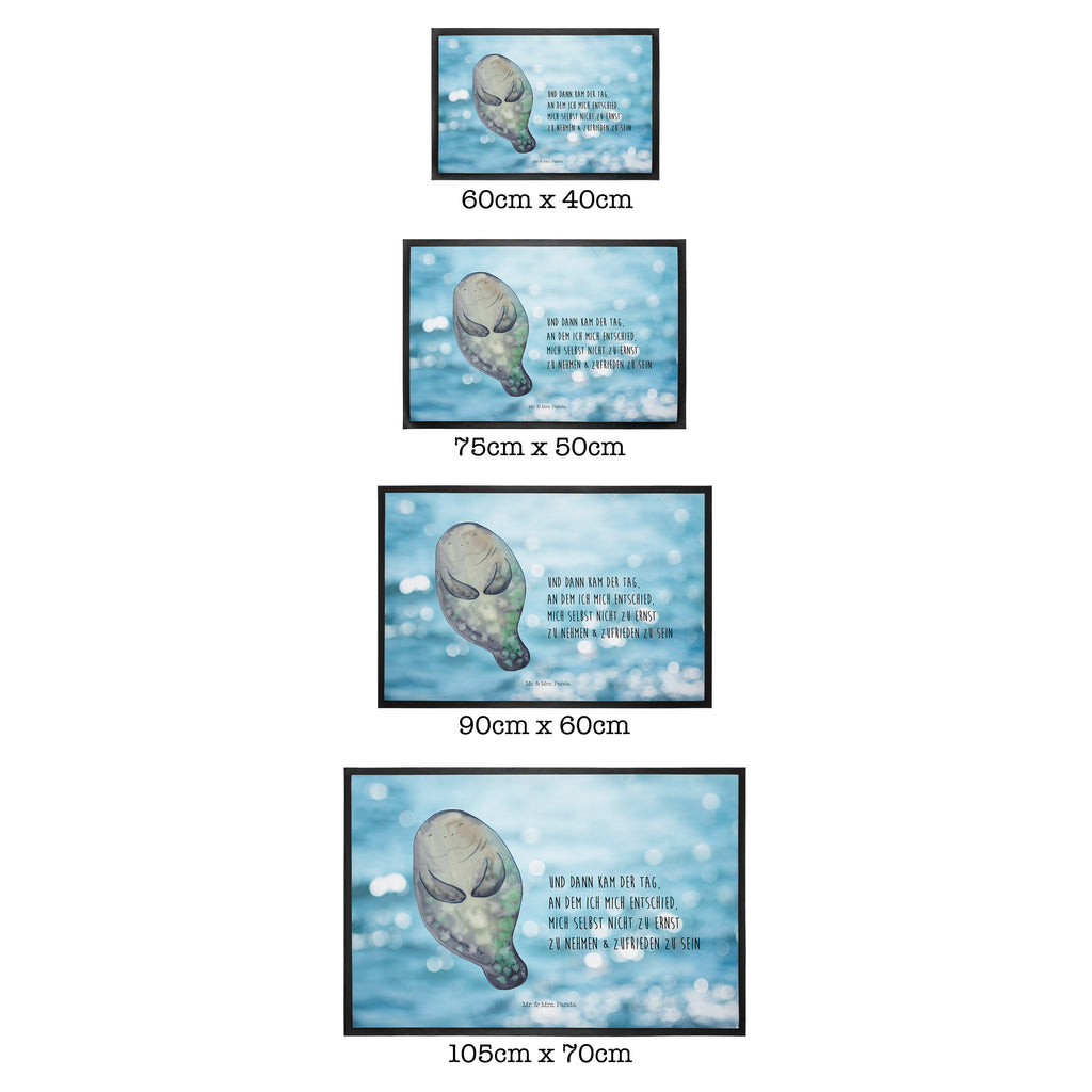 Fußmatte Seekuh happy Seekuh, Seekühe, Selbstliebe, Respekt, Neuanfang, Neustart, Achtsamkeit, Zufrieden, Liebeskummer, Freundin	 Türvorleger, Schmutzmatte, Fußabtreter, Matte, Schmutzfänger, Fußabstreifer, Schmutzfangmatte, Türmatte, Motivfußmatte,  Haustürmatte, Vorleger  Meerestiere, Meer, Urlaub