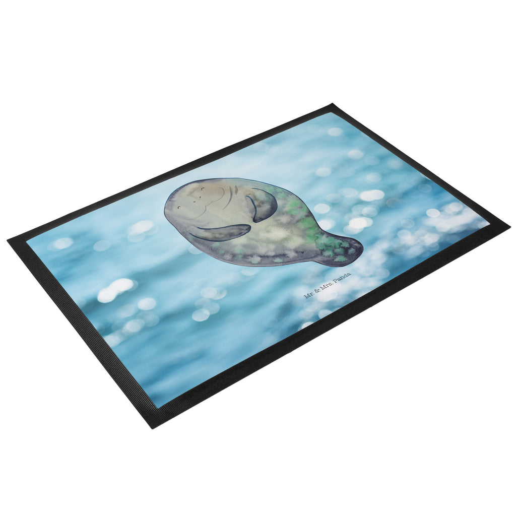 Fußmatte Seekuh happy Seekuh, Seekühe, Selbstliebe, Respekt, Neuanfang, Neustart, Achtsamkeit, Zufrieden, Liebeskummer, Freundin	 Türvorleger, Schmutzmatte, Fußabtreter, Matte, Schmutzfänger, Fußabstreifer, Schmutzfangmatte, Türmatte, Motivfußmatte,  Haustürmatte, Vorleger  Meerestiere, Meer, Urlaub