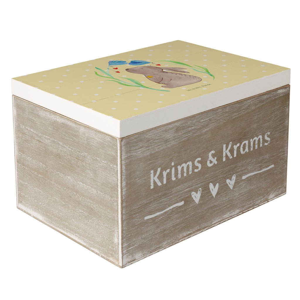 Holzkiste Hase Blume Holzkiste, Kiste, Schatzkiste, Truhe, Schatulle, XXL, Erinnerungsbox, Erinnerungskiste, Dekokiste, Aufbewahrungsbox, Ostern, Osterhase, Ostergeschenke, Osternest, Osterdeko, Geschenk zu Ostern, Hase, Kaninchen, Kind, Taufe, Taufgeschenk, Geburt, Schwangerschaft, erstes Kind, Kindergeburtstag, Geburtstag, Hoffnung, Träume