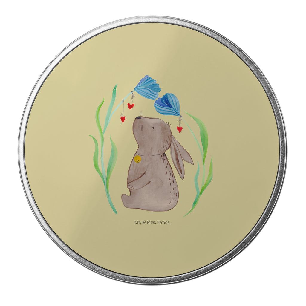 Blechdose rund Hase Blume Metalldose, Keksdose, Dose, Vorratsdose, Geschenkbox, Ostern, Osterhase, Ostergeschenke, Osternest, Osterdeko, Geschenk zu Ostern, Hase, Kaninchen, Kind, Taufe, Taufgeschenk, Geburt, Schwangerschaft, erstes Kind, Kindergeburtstag, Geburtstag, Hoffnung, Träume