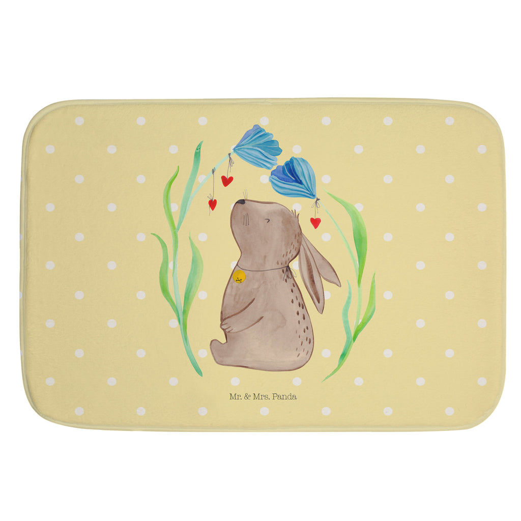 Badvorleger Hase Blume Badematte, Badteppich, Duschvorleger, Badezimmerteppich, Badezimmermatte, Badvorleger, Duschmatte, Duschteppich, Ostern, Osterhase, Ostergeschenke, Osternest, Osterdeko, Geschenk zu Ostern, Hase, Kaninchen, Kind, Taufe, Taufgeschenk, Geburt, Schwangerschaft, erstes Kind, Kindergeburtstag, Geburtstag, Hoffnung, Träume