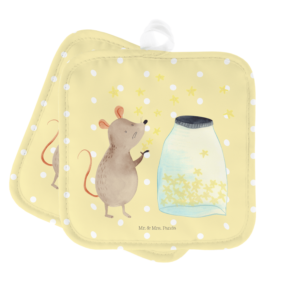 2er Set Topflappen  Maus Sterne Topflappen, Topfuntersetzer, Ofenhandschuh, Topflappen Set, Topflappen lustig, Topflappen mit Spruch, Tiermotive, Gute Laune, lustige Sprüche, Tiere, Maus, Sterne, Wunsch, Kind, Taufe, Taufgeschenk, Geburt, Schwangerschaft, erstes Kind, Kindergeburtstag, Geburtstag, Hoffnung, Träume