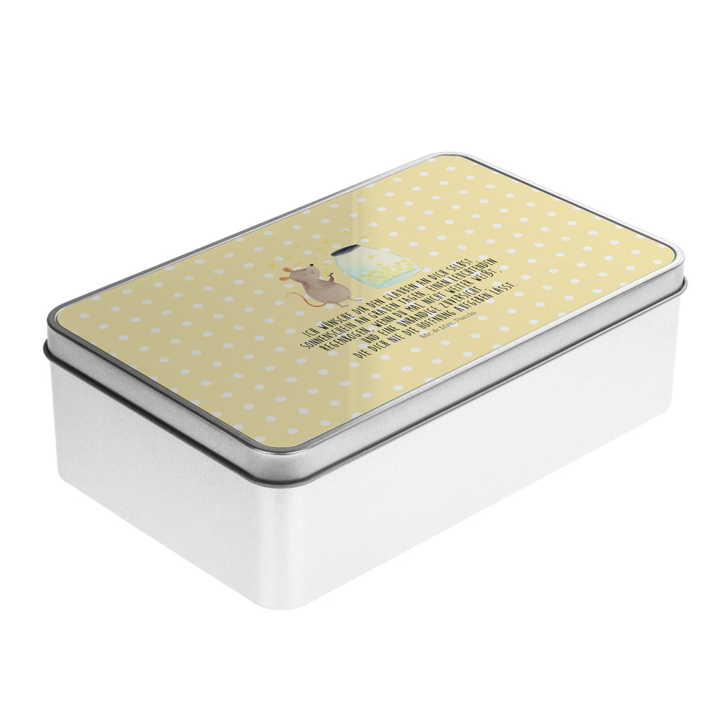 Metalldose rechteckig Maus Sterne Blechdose, Metalldose, Blechbox, Container, Keksdose, Vorratsdose, Vorratsbox, Döschen, Versperbox, Vesperdose, Aufbewahrungsdose, Aufbewahrungsbox, Aluminiumdose, Dose, Tiermotive, Gute Laune, lustige Sprüche, Tiere, Maus, Sterne, Wunsch, Kind, Taufe, Taufgeschenk, Geburt, Schwangerschaft, erstes Kind, Kindergeburtstag, Geburtstag, Hoffnung, Träume