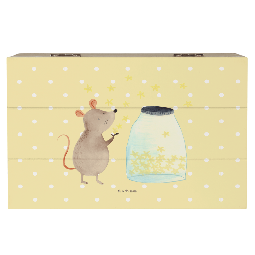 Holzkiste Maus Sterne Holzkiste, Kiste, Schatzkiste, Truhe, Schatulle, XXL, Erinnerungsbox, Erinnerungskiste, Dekokiste, Aufbewahrungsbox, Tiermotive, Gute Laune, lustige Sprüche, Tiere, Maus, Sterne, Wunsch, Kind, Taufe, Taufgeschenk, Geburt, Schwangerschaft, erstes Kind, Kindergeburtstag, Geburtstag, Hoffnung, Träume