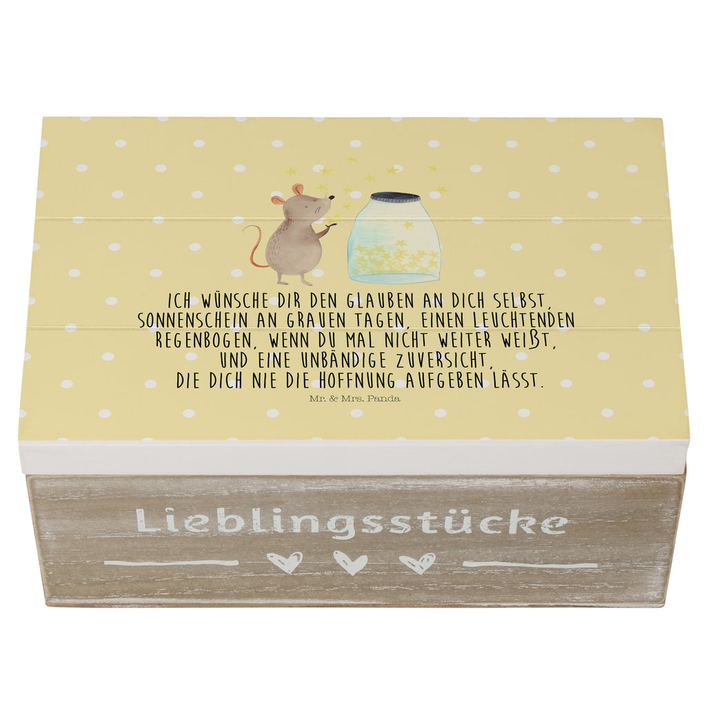 Holzkiste Maus Sterne Holzkiste, Kiste, Schatzkiste, Truhe, Schatulle, XXL, Erinnerungsbox, Erinnerungskiste, Dekokiste, Aufbewahrungsbox, Tiermotive, Gute Laune, lustige Sprüche, Tiere, Maus, Sterne, Wunsch, Kind, Taufe, Taufgeschenk, Geburt, Schwangerschaft, erstes Kind, Kindergeburtstag, Geburtstag, Hoffnung, Träume