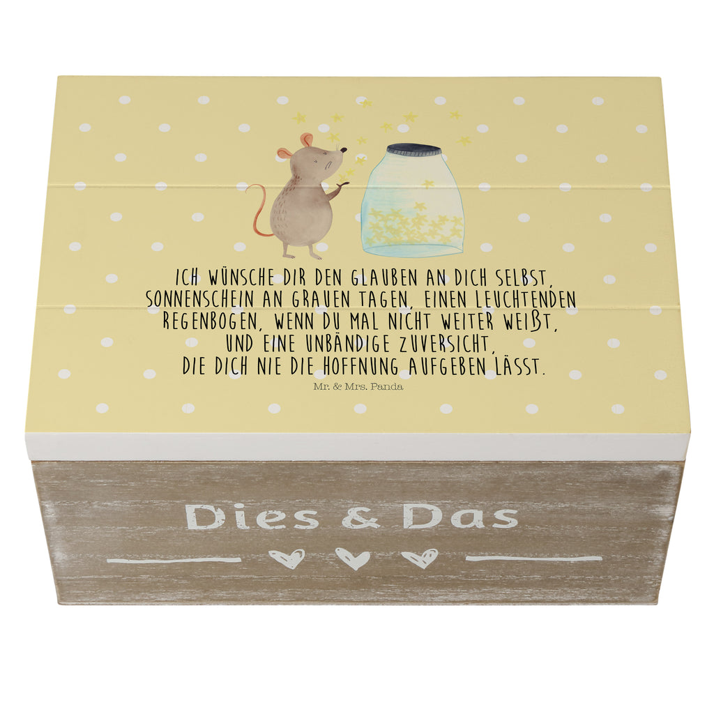 Holzkiste Maus Sterne Holzkiste, Kiste, Schatzkiste, Truhe, Schatulle, XXL, Erinnerungsbox, Erinnerungskiste, Dekokiste, Aufbewahrungsbox, Tiermotive, Gute Laune, lustige Sprüche, Tiere, Maus, Sterne, Wunsch, Kind, Taufe, Taufgeschenk, Geburt, Schwangerschaft, erstes Kind, Kindergeburtstag, Geburtstag, Hoffnung, Träume