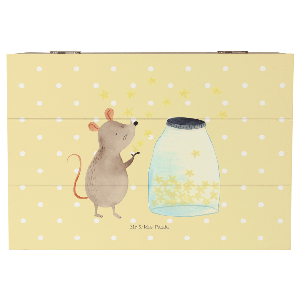 Holzkiste Maus Sterne Holzkiste, Kiste, Schatzkiste, Truhe, Schatulle, XXL, Erinnerungsbox, Erinnerungskiste, Dekokiste, Aufbewahrungsbox, Tiermotive, Gute Laune, lustige Sprüche, Tiere, Maus, Sterne, Wunsch, Kind, Taufe, Taufgeschenk, Geburt, Schwangerschaft, erstes Kind, Kindergeburtstag, Geburtstag, Hoffnung, Träume