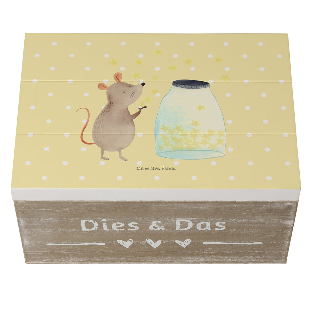 Holzkiste Maus Sterne Holzkiste, Kiste, Schatzkiste, Truhe, Schatulle, XXL, Erinnerungsbox, Erinnerungskiste, Dekokiste, Aufbewahrungsbox, Tiermotive, Gute Laune, lustige Sprüche, Tiere, Maus, Sterne, Wunsch, Kind, Taufe, Taufgeschenk, Geburt, Schwangerschaft, erstes Kind, Kindergeburtstag, Geburtstag, Hoffnung, Träume