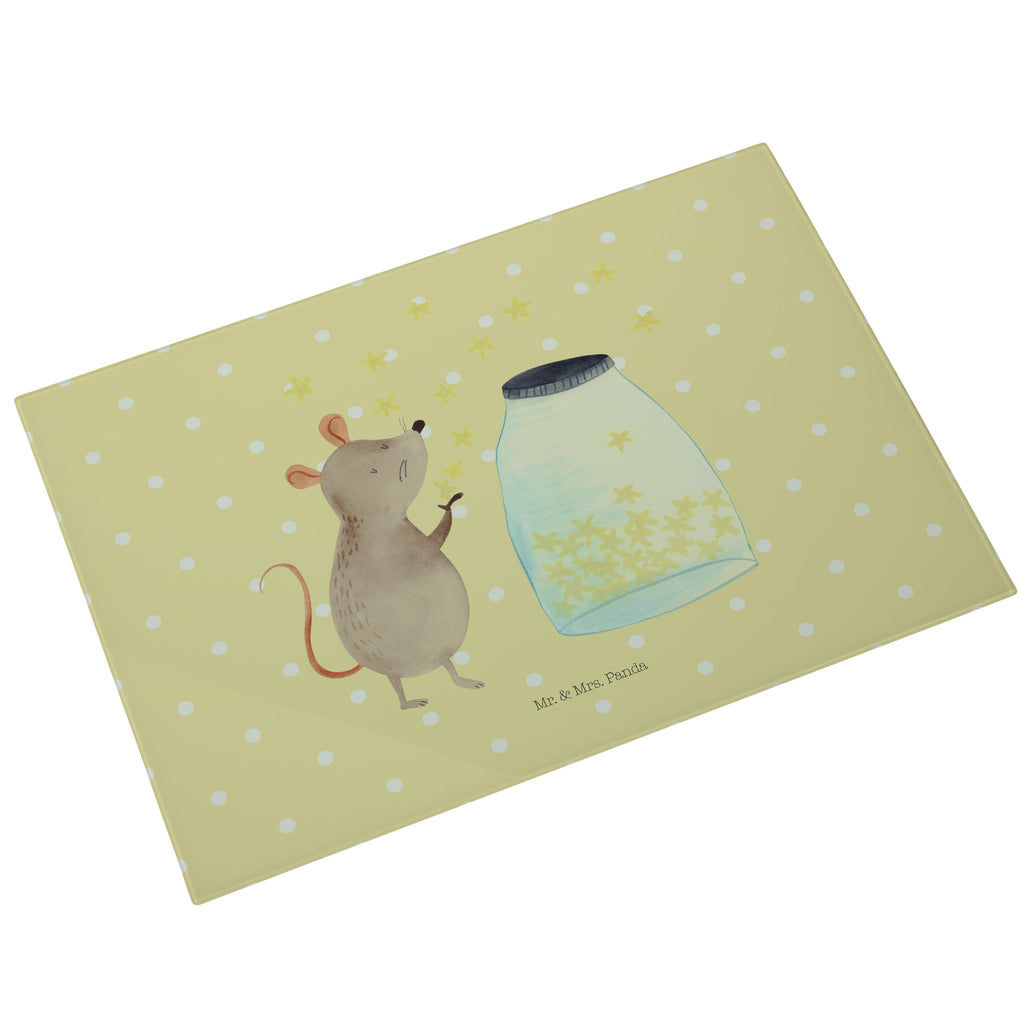 XL Glas Schneidbrett Maus Sterne Glasschneidebrett, Schneidebrett, Frühstücksbrett, Küche, Tiermotive, Gute Laune, lustige Sprüche, Tiere, Maus, Sterne, Wunsch, Kind, Taufe, Taufgeschenk, Geburt, Schwangerschaft, erstes Kind, Kindergeburtstag, Geburtstag, Hoffnung, Träume