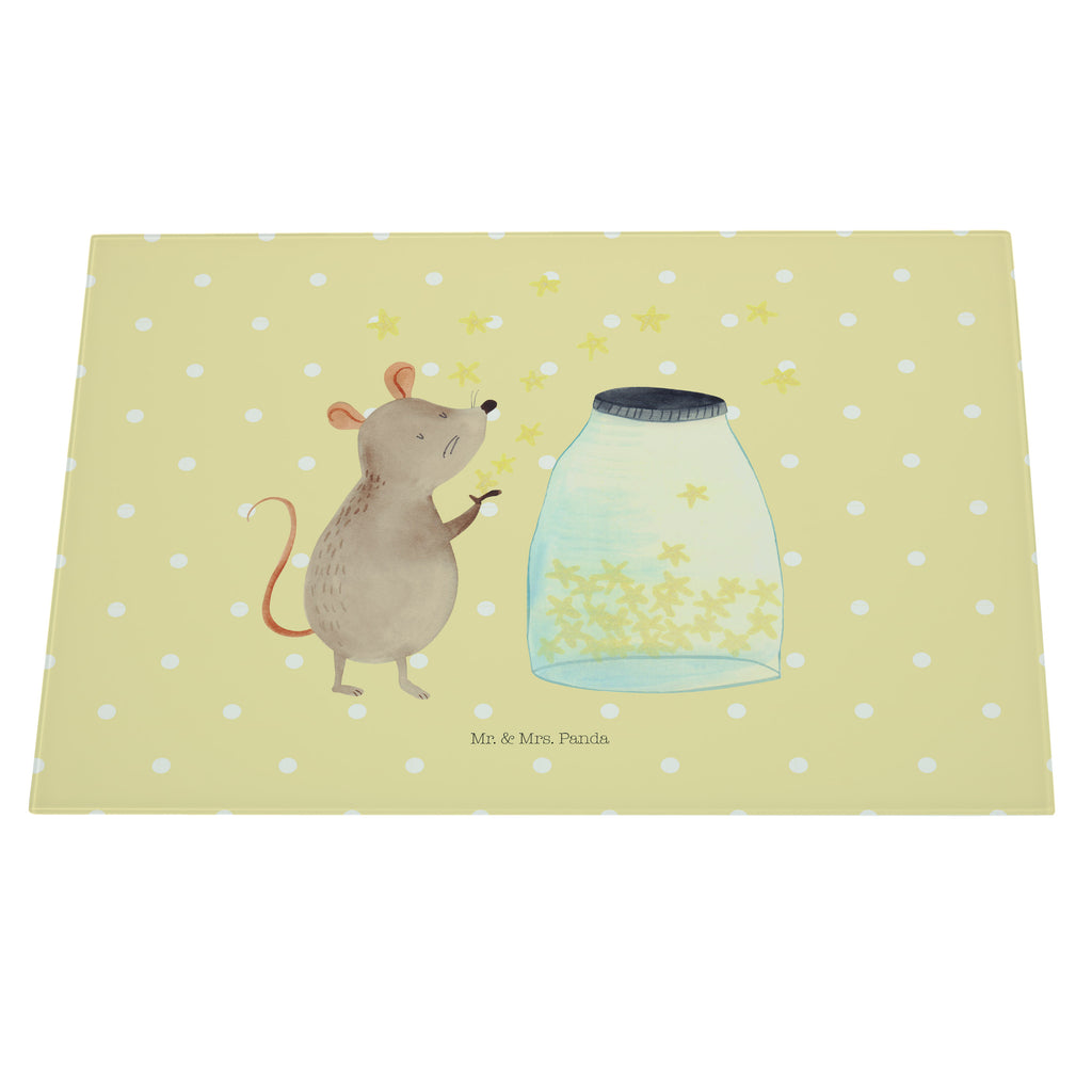 XL Glas Schneidbrett Maus Sterne Glasschneidebrett, Schneidebrett, Frühstücksbrett, Küche, Tiermotive, Gute Laune, lustige Sprüche, Tiere, Maus, Sterne, Wunsch, Kind, Taufe, Taufgeschenk, Geburt, Schwangerschaft, erstes Kind, Kindergeburtstag, Geburtstag, Hoffnung, Träume