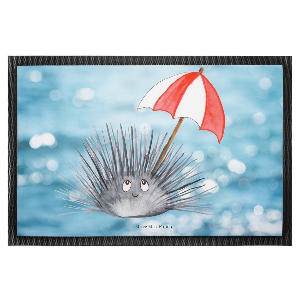 Fußmatte Seeigel Seeigel, Achtsamkeit, Selbstakzeptanz, Selbstliebe, Hier und Jetzt, Leben, Lebe Türvorleger, Schmutzmatte, Fußabtreter, Matte, Schmutzfänger, Fußabstreifer, Schmutzfangmatte, Türmatte, Motivfußmatte,  Haustürmatte, Vorleger  Meerestiere, Meer, Urlaub