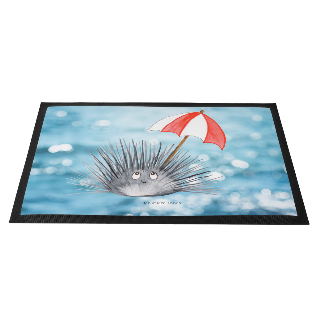 Fußmatte Seeigel Seeigel, Achtsamkeit, Selbstakzeptanz, Selbstliebe, Hier und Jetzt, Leben, Lebe Türvorleger, Schmutzmatte, Fußabtreter, Matte, Schmutzfänger, Fußabstreifer, Schmutzfangmatte, Türmatte, Motivfußmatte,  Haustürmatte, Vorleger  Meerestiere, Meer, Urlaub