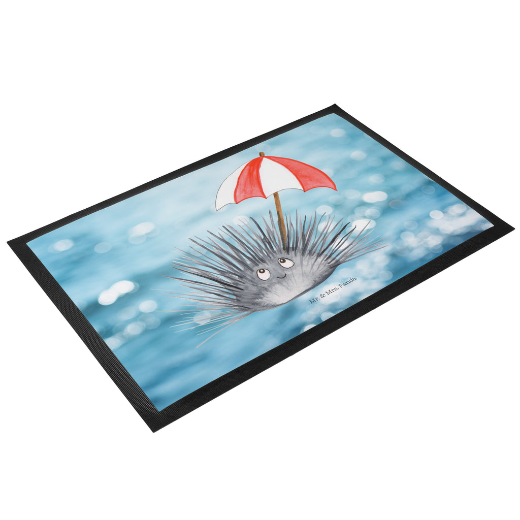 Fußmatte Seeigel Seeigel, Achtsamkeit, Selbstakzeptanz, Selbstliebe, Hier und Jetzt, Leben, Lebe Türvorleger, Schmutzmatte, Fußabtreter, Matte, Schmutzfänger, Fußabstreifer, Schmutzfangmatte, Türmatte, Motivfußmatte,  Haustürmatte, Vorleger  Meerestiere, Meer, Urlaub