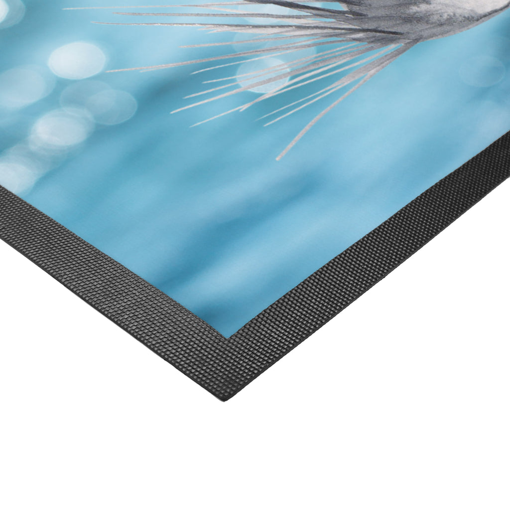 Fußmatte Seeigel Seeigel, Achtsamkeit, Selbstakzeptanz, Selbstliebe, Hier und Jetzt, Leben, Lebe Türvorleger, Schmutzmatte, Fußabtreter, Matte, Schmutzfänger, Fußabstreifer, Schmutzfangmatte, Türmatte, Motivfußmatte,  Haustürmatte, Vorleger  Meerestiere, Meer, Urlaub