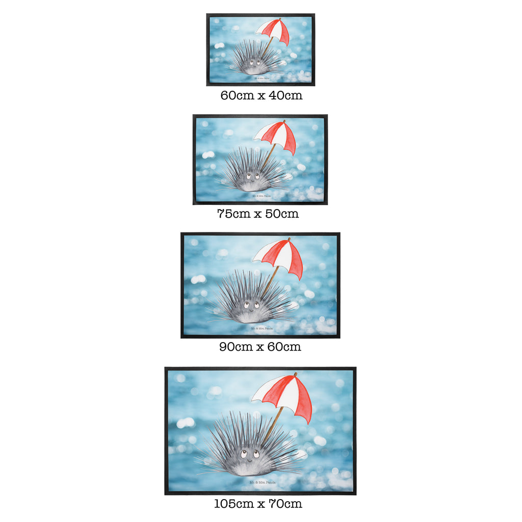 Fußmatte Seeigel Seeigel, Achtsamkeit, Selbstakzeptanz, Selbstliebe, Hier und Jetzt, Leben, Lebe Türvorleger, Schmutzmatte, Fußabtreter, Matte, Schmutzfänger, Fußabstreifer, Schmutzfangmatte, Türmatte, Motivfußmatte,  Haustürmatte, Vorleger  Meerestiere, Meer, Urlaub