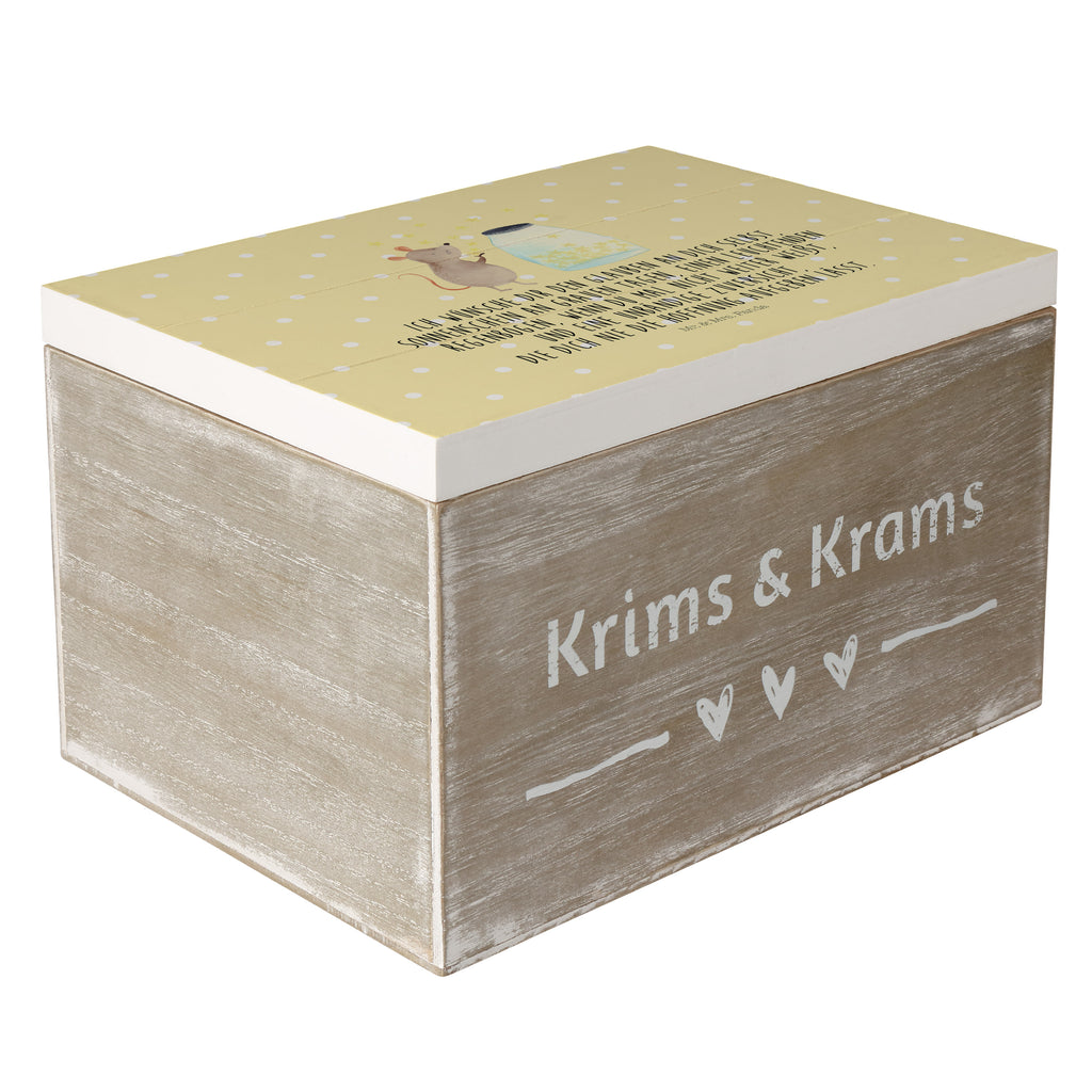 Holzkiste Maus Sterne Holzkiste, Kiste, Schatzkiste, Truhe, Schatulle, XXL, Erinnerungsbox, Erinnerungskiste, Dekokiste, Aufbewahrungsbox, Tiermotive, Gute Laune, lustige Sprüche, Tiere, Maus, Sterne, Wunsch, Kind, Taufe, Taufgeschenk, Geburt, Schwangerschaft, erstes Kind, Kindergeburtstag, Geburtstag, Hoffnung, Träume