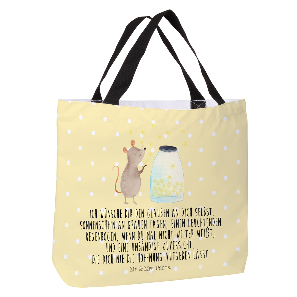 Shopper Maus Sterne Beutel, Einkaufstasche, Tasche, Strandtasche, Einkaufsbeutel, Shopper, Schultasche, Freizeittasche, Tragebeutel, Schulbeutel, Alltagstasche, Tiermotive, Gute Laune, lustige Sprüche, Tiere, Maus, Sterne, Wunsch, Kind, Taufe, Taufgeschenk, Geburt, Schwangerschaft, erstes Kind, Kindergeburtstag, Geburtstag, Hoffnung, Träume