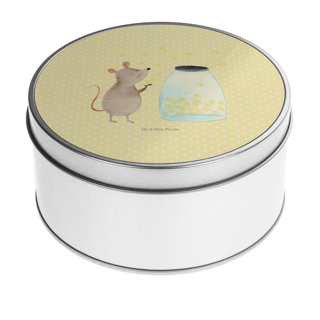 Blechdose rund Maus Sterne Metalldose, Keksdose, Dose, Vorratsdose, Geschenkbox, Tiermotive, Gute Laune, lustige Sprüche, Tiere, Maus, Sterne, Wunsch, Kind, Taufe, Taufgeschenk, Geburt, Schwangerschaft, erstes Kind, Kindergeburtstag, Geburtstag, Hoffnung, Träume